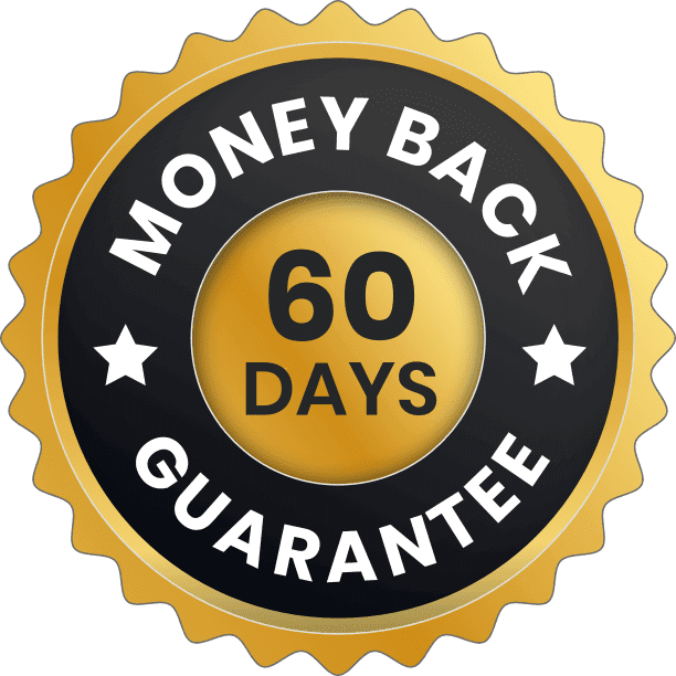 60 Days Money Back Guarantee badge for Synevra UltraLift